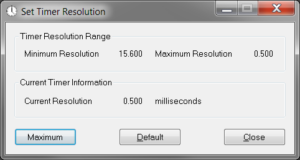 Timer Resolution Windows 7