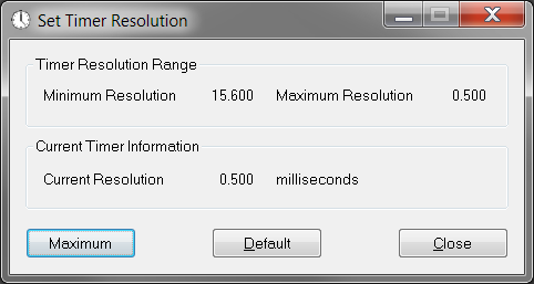 Timer Resolution –